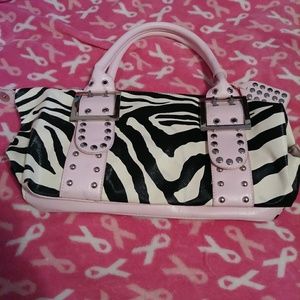 Zebra print purse